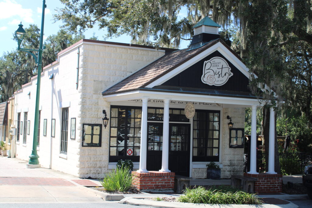 The Mount Dora Bistro on 4th Avenue, specializing in French-inspired cuisine and afternoon tea.